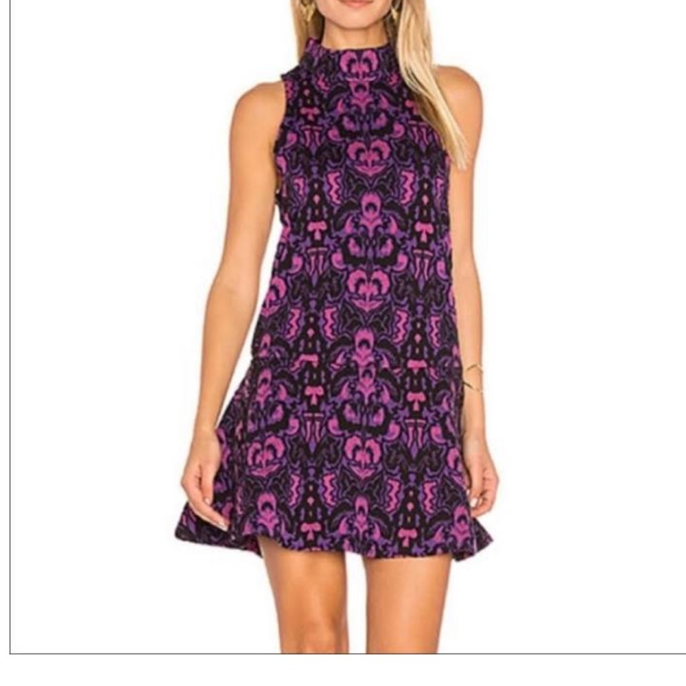Free People Jacquard Amelia Mini Dress Size S